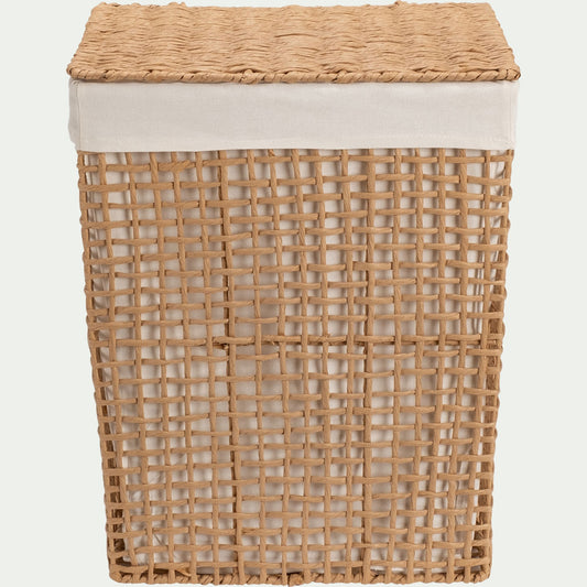 DARIUS - Panier à linge en corde de papier H55xl44cm - naturel
