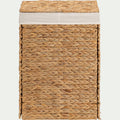 JACINTHE - Panier en jacinthe d'eau H55xL38cm - naturel