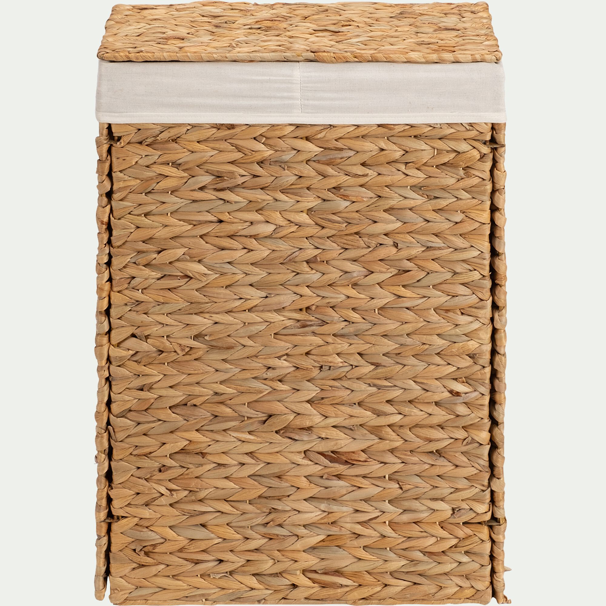 JACINTHE - Panier en jacinthe d'eau H55xL38cm - naturel
