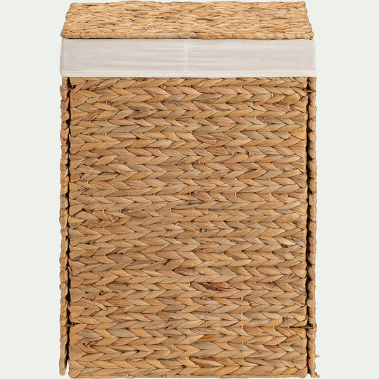JACINTHE - Panier en jacinthe d'eau H55xL38cm - naturel