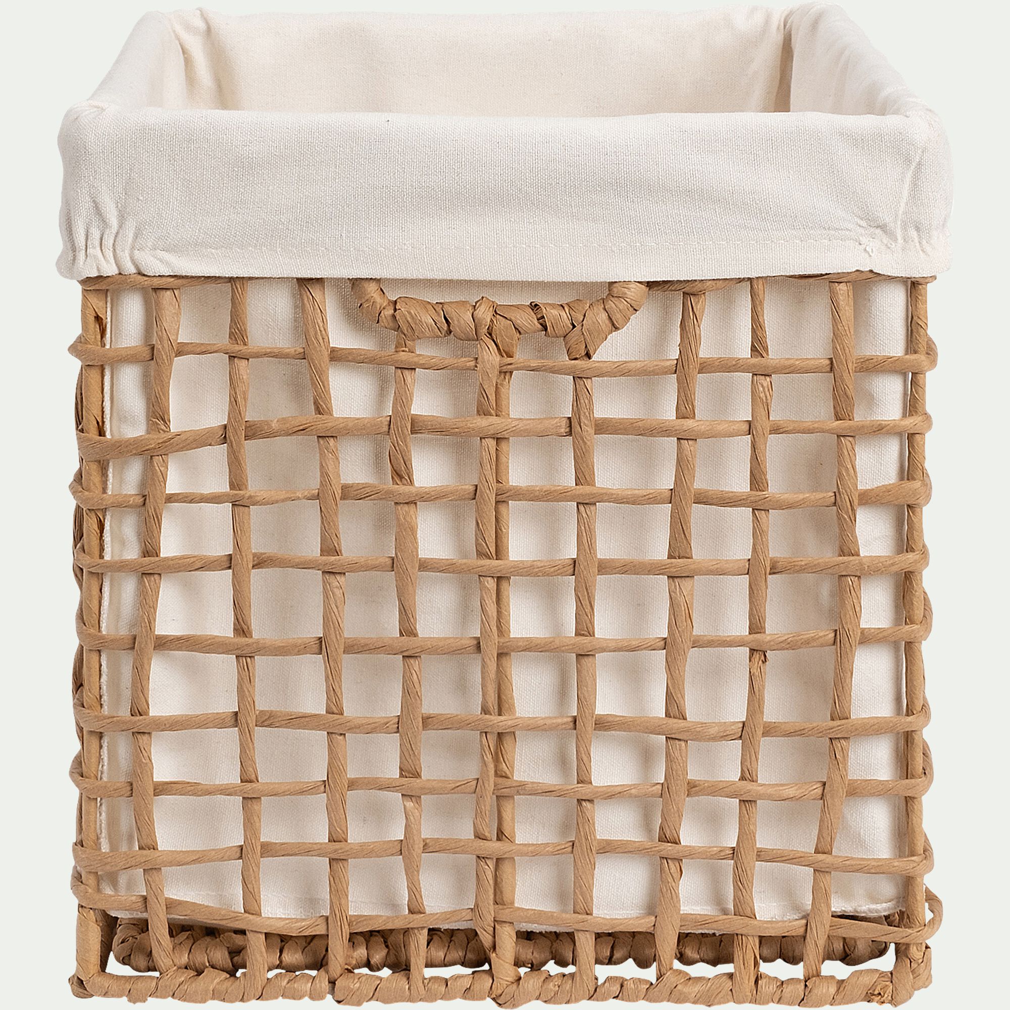 DARIUS - Panier de rangement en corde de papier H30xL32cm - naturel