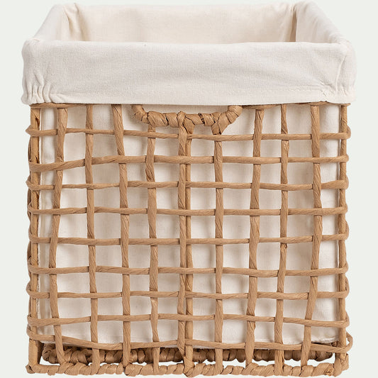 DARIUS - Panier de rangement en corde de papier H30xL32cm - naturel