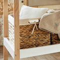 JACINTHE - Panier carré en jacinthe d'eau - H30xL30cm