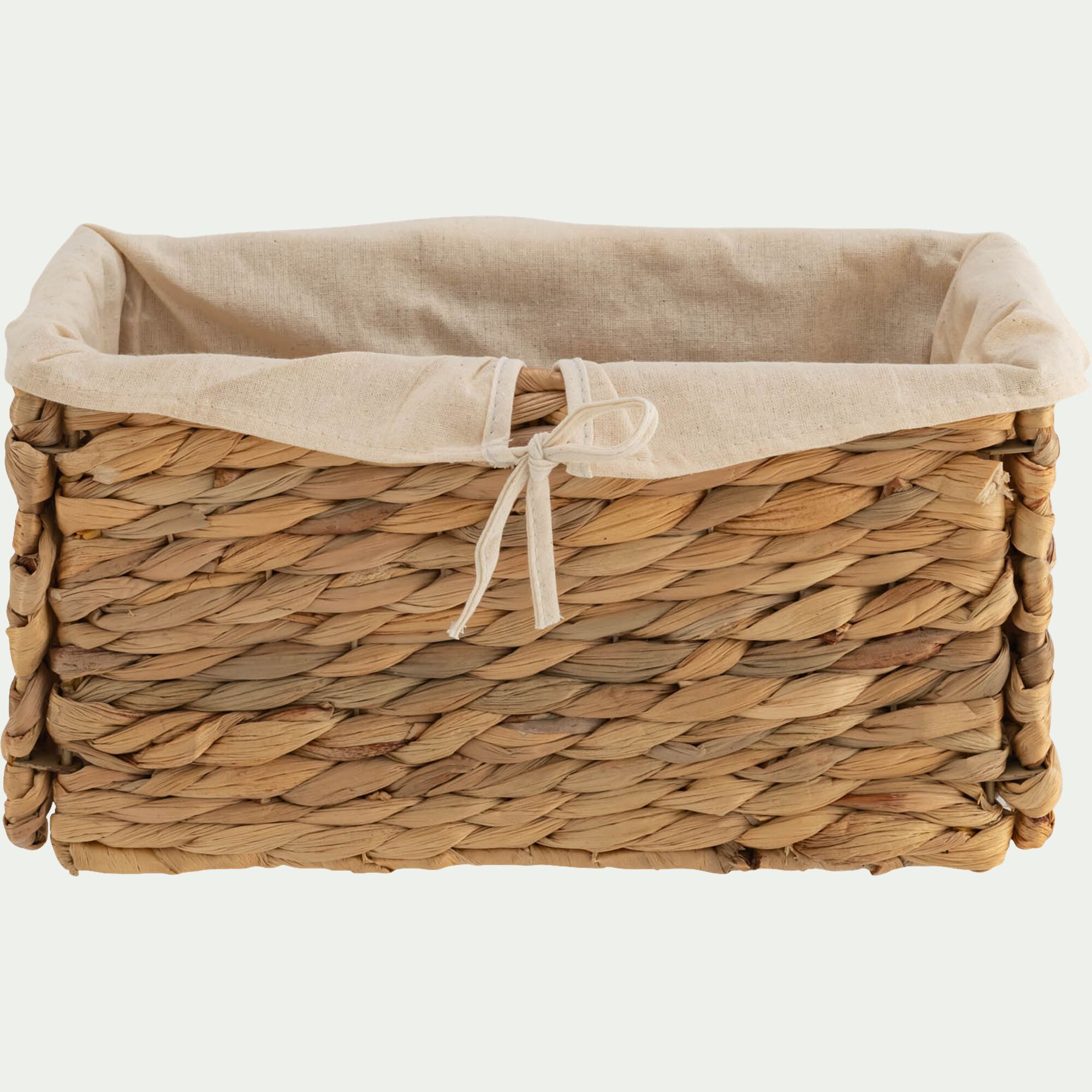 JACINTHE - Panier en jacinthe d'eau H15xL30cm - naturel