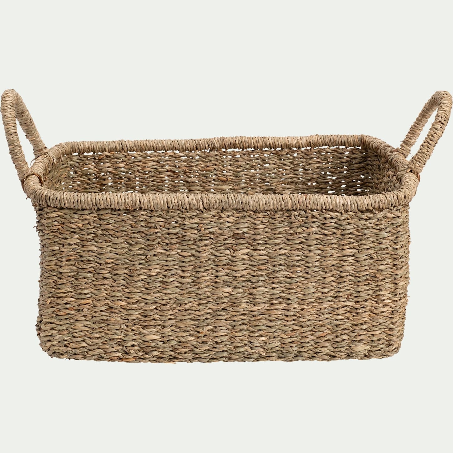 ZAGORA - Panier de rangement en jonc de mer H15xL25cm - naturel