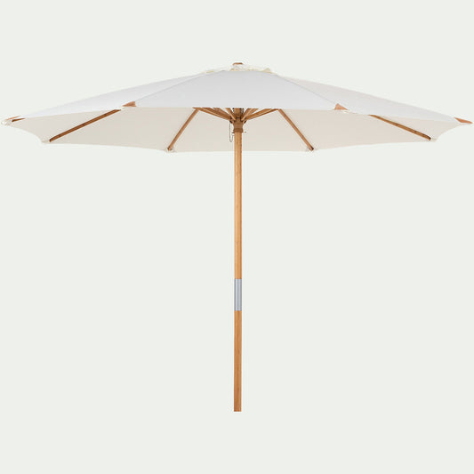 TELESE - Parasol droit en bambou D270cm - blanc écru
