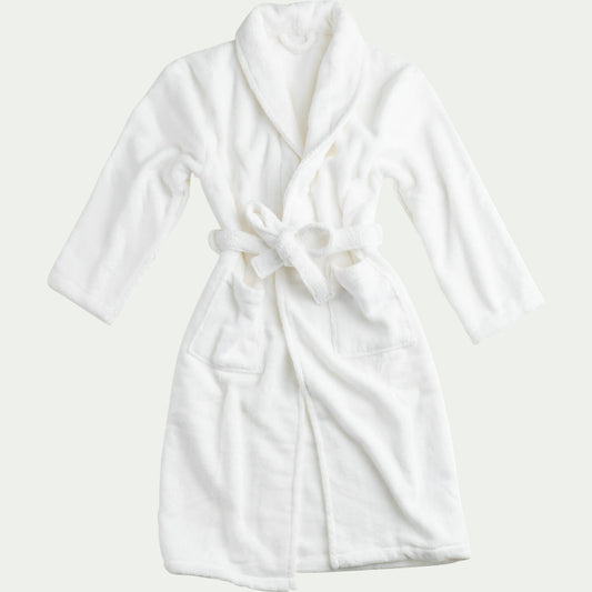 COCON - Peignoir en coton L/XL - blanc optique