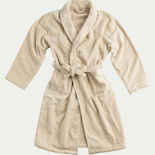 COCON - Peignoir en coton L/XL - beige