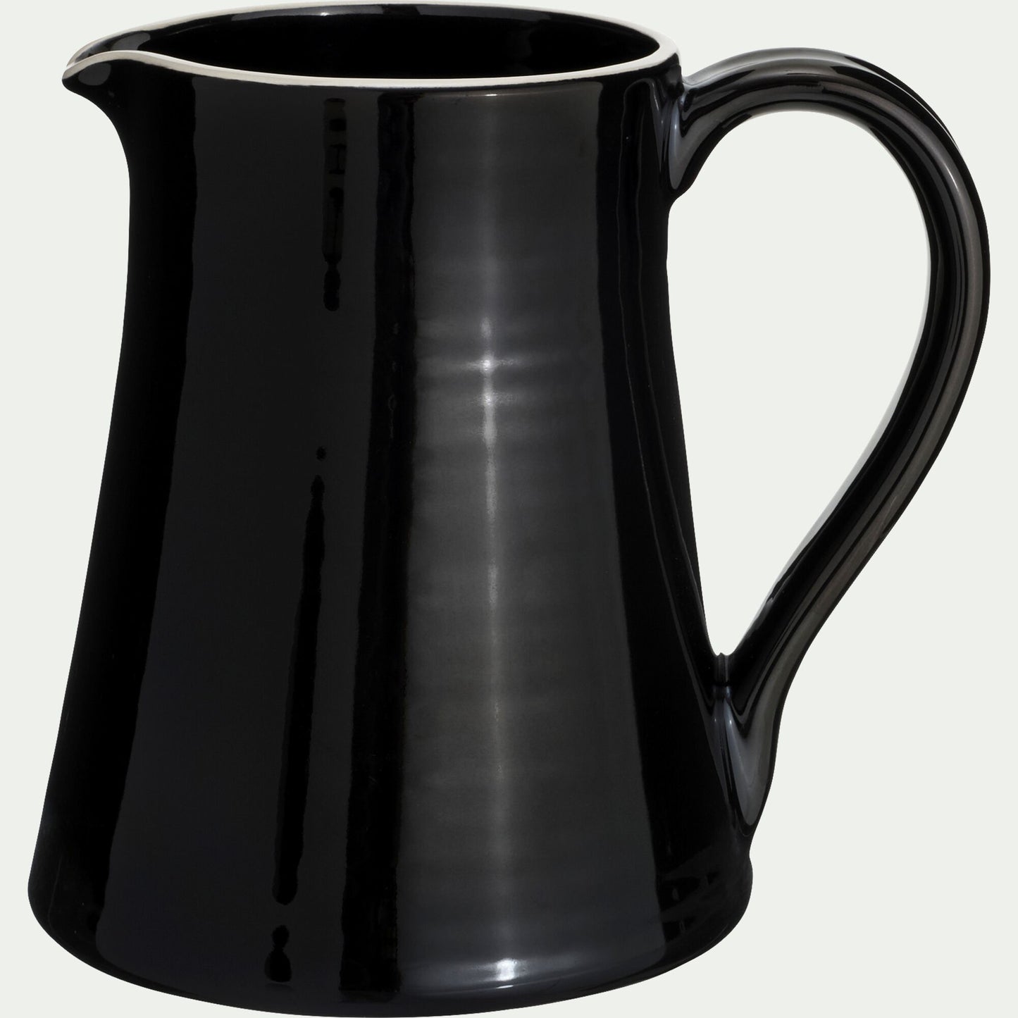 NERO - Carafe avec anse en grès 2L - noir