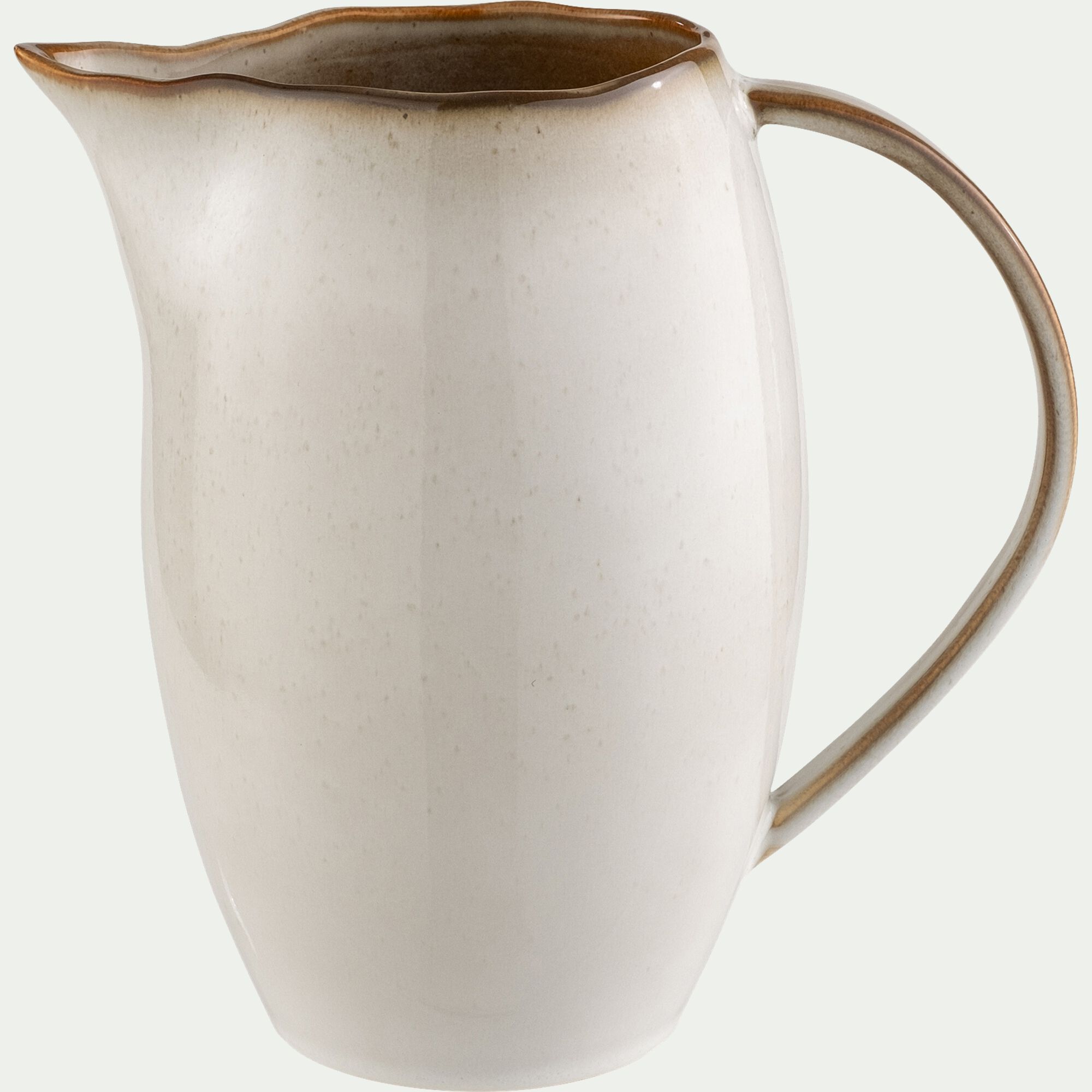 ALBA - Carafe avec anse en grès 1,1L - beige alpilles