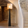 ESTEVE - Pied de lampadaire électrifié en aluminium H162cm - noir