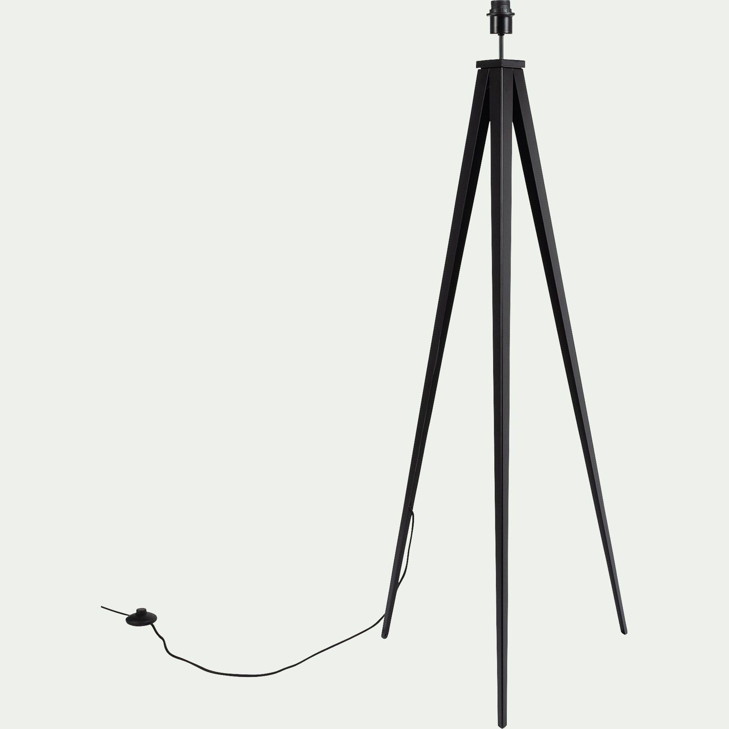 TRIX - Pied de lampadaire en métal - noir H135cm