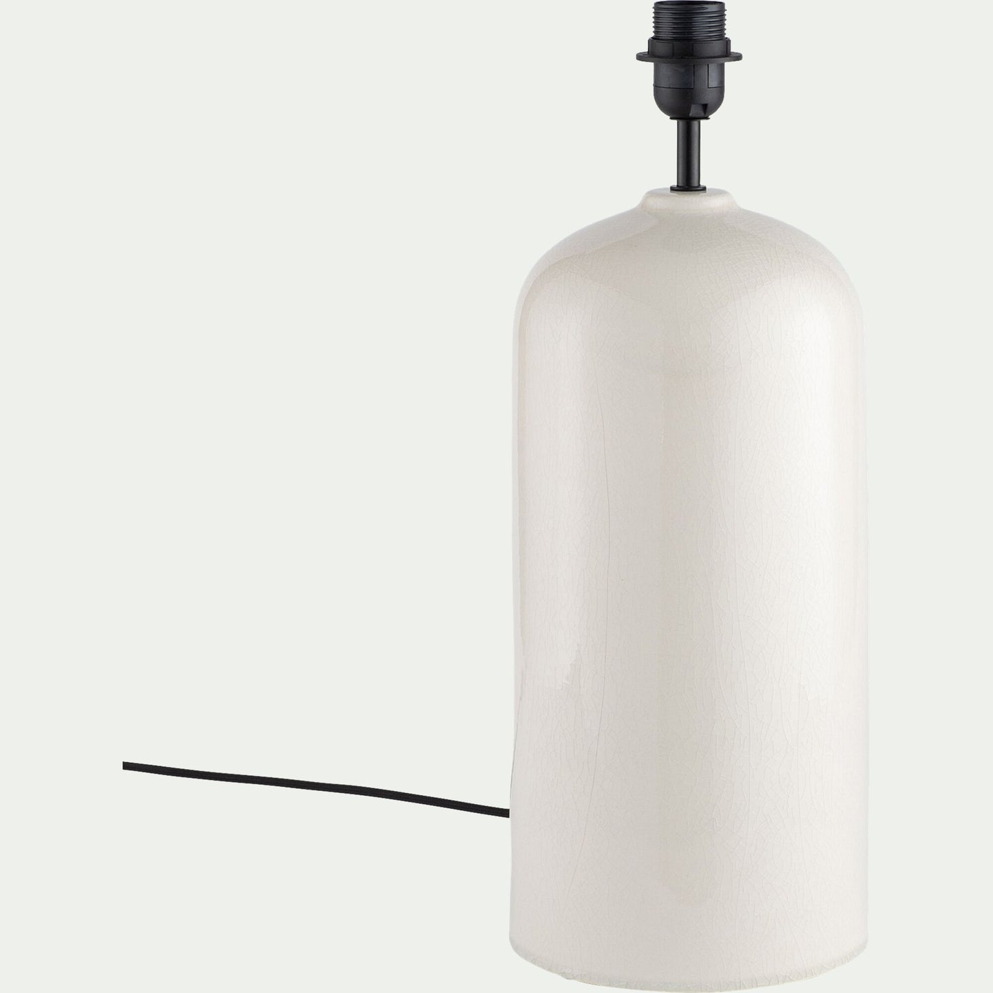 ALERIA - Pied de lampe électrifié en céramique D21cm - blanc