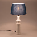 ASCO - Pied de lampe électrifié en céramique D12cm - blanc
