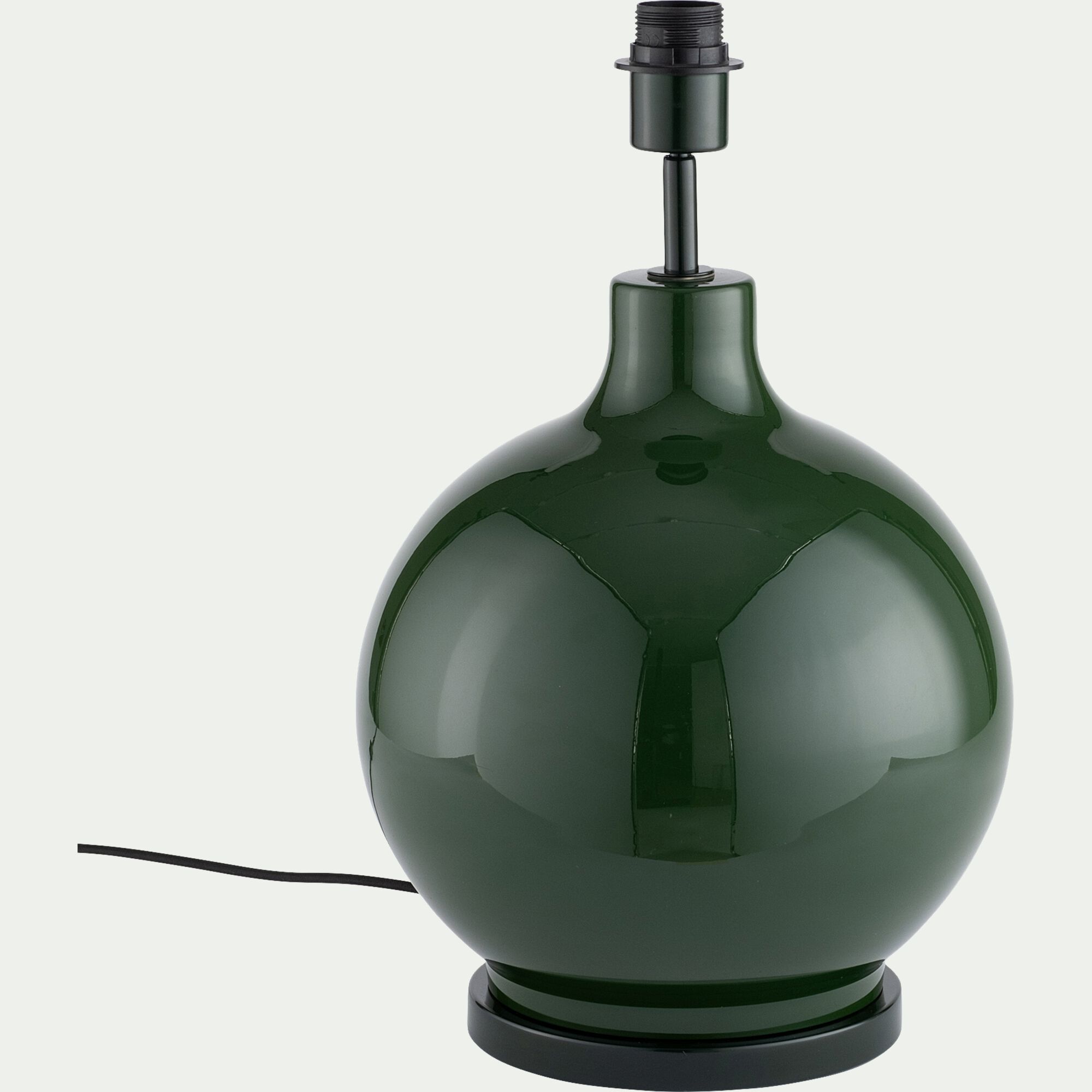 IKARIA - Pied de lampe électrifié en verre D34cm - vert