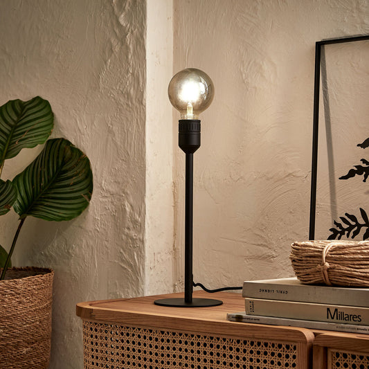 NANS - Pied de lampe à poser - noir H37,2cm