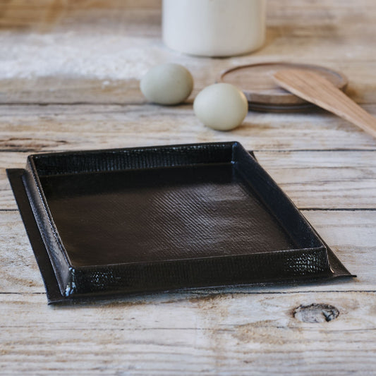 FLEXIPAN - Plaque à génoise en fibre de verre et silicone 17,8x24,5cm - noir