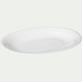ETO - Plat de présentation ovale en porcelaine qualité hôtelière L33cm - blanc
