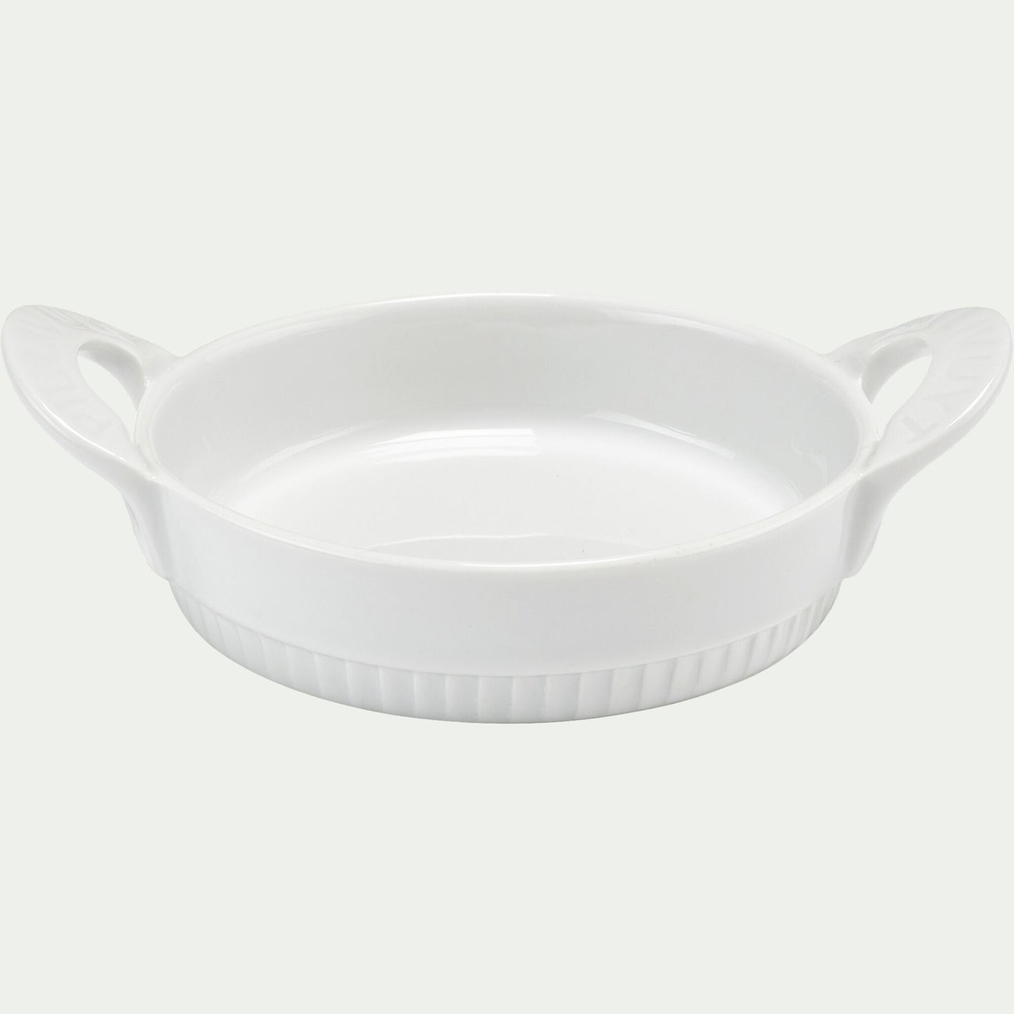 TOULOUSE - Plat à crème brûlée en porcelaine D12cm - blanc