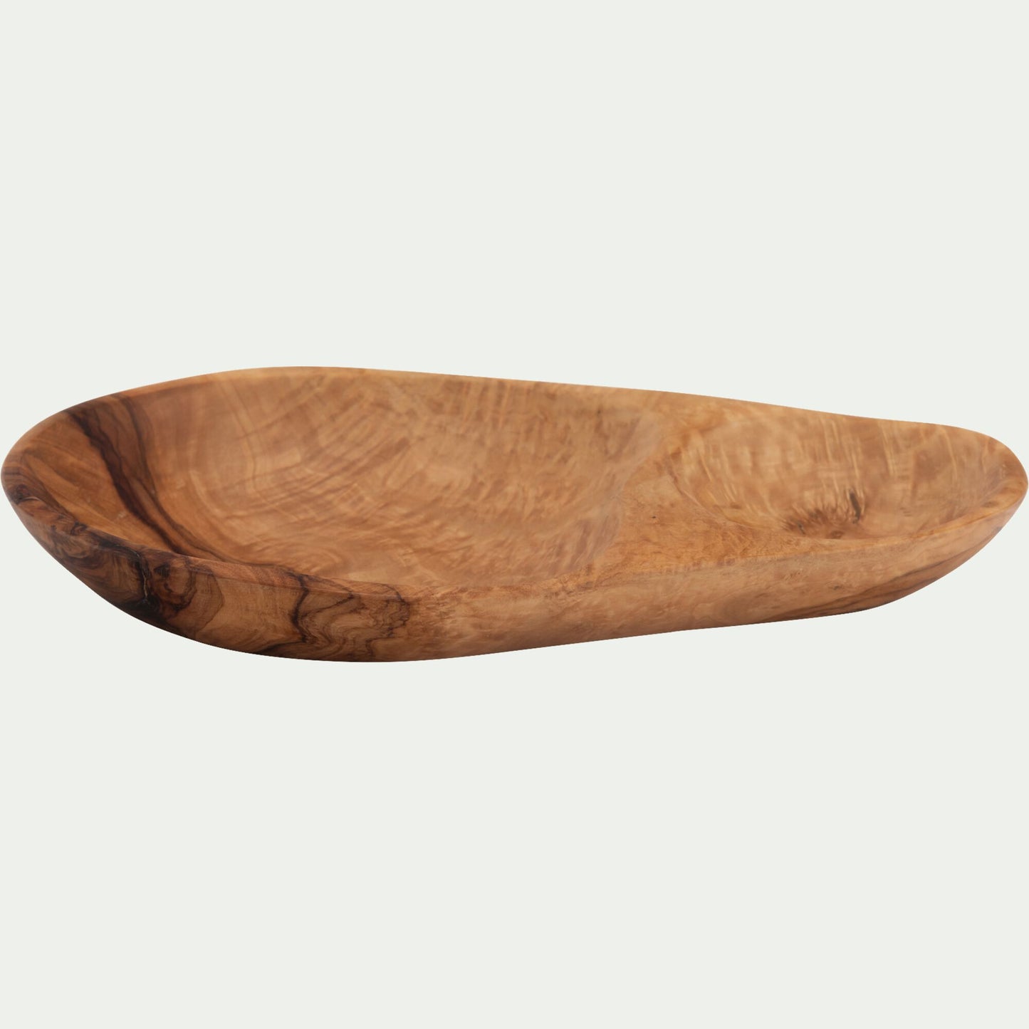 OLIVE - Plat à olives en bois d'olivier L17cm - naturel