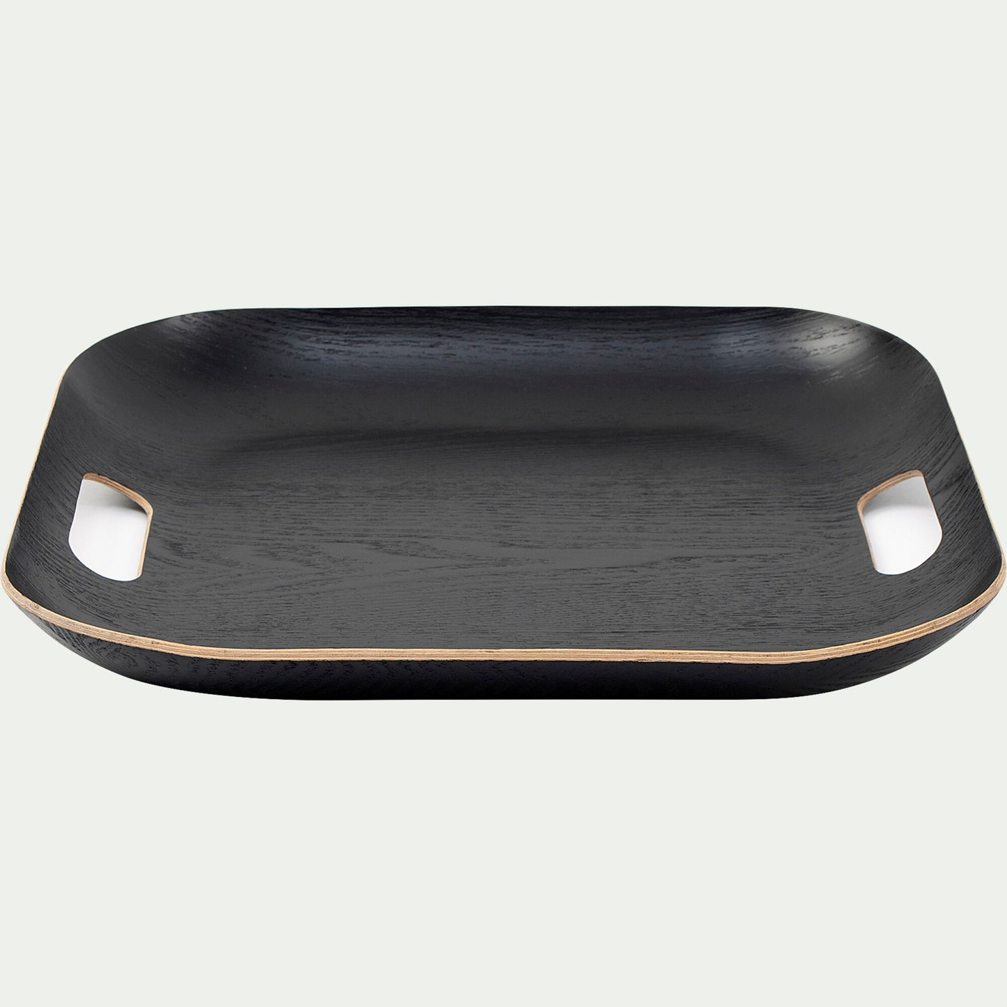 SAULE - Plateau carré en bois L39xl39cm - noir