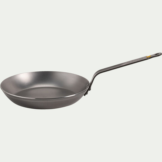 MINERAL B - Poêle en tôle De Buyer D24cm - argenté