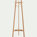 ALOIS - Porte-manteau sur pieds en bois H170cm - bois clair