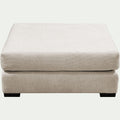 BATIS - Pouf carré en tissu Genesis - beige