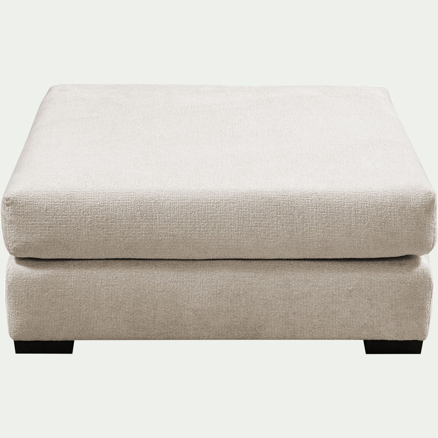 BATIS - Pouf carré en tissu Genesis - beige