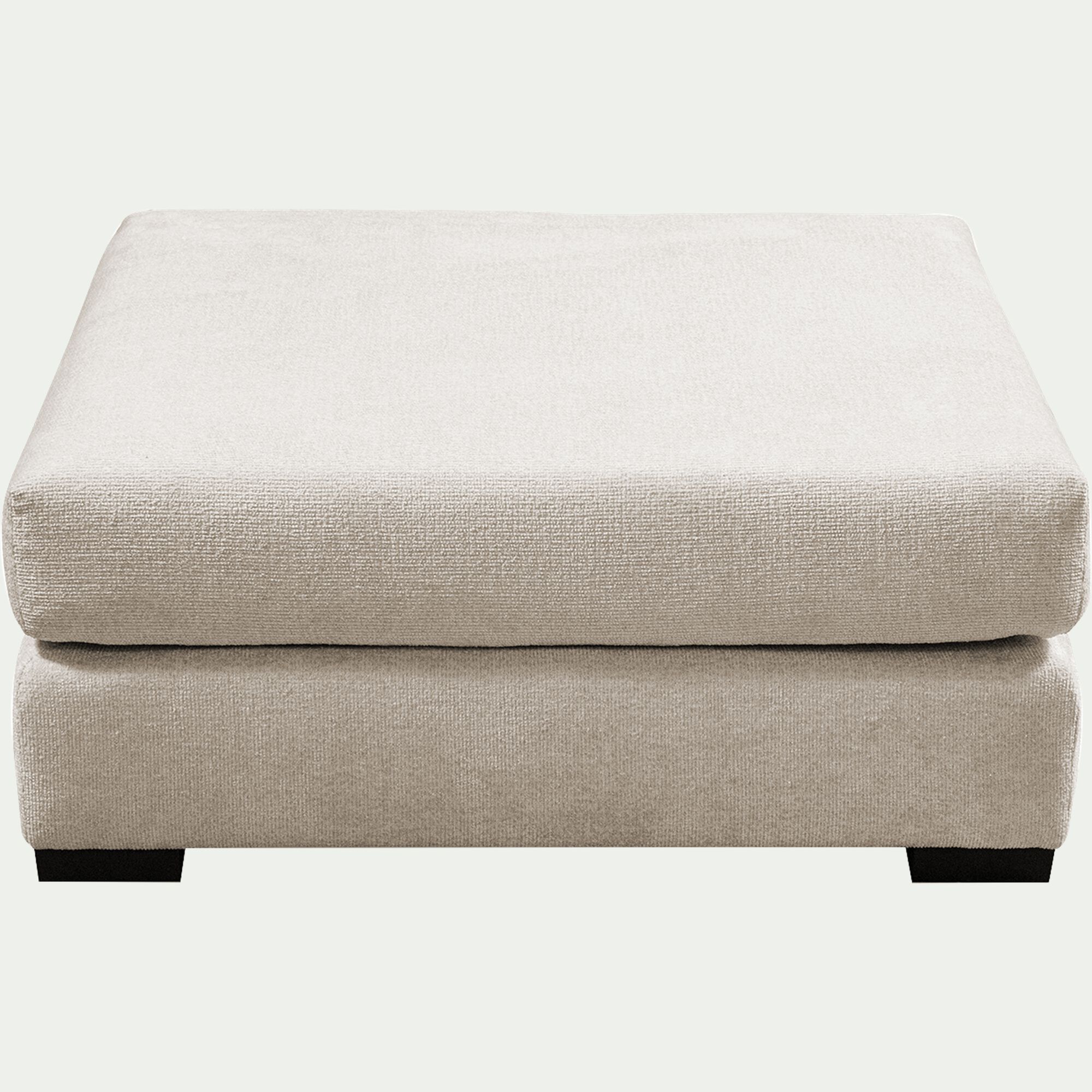 BATIS - Pouf carré en tissu Genesis - beige