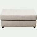 BATIS - Pouf rectangulaire en tissu Bloq - beige roucas