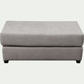 BATIS - Pouf rectangulaire en tissu Bloq - gris