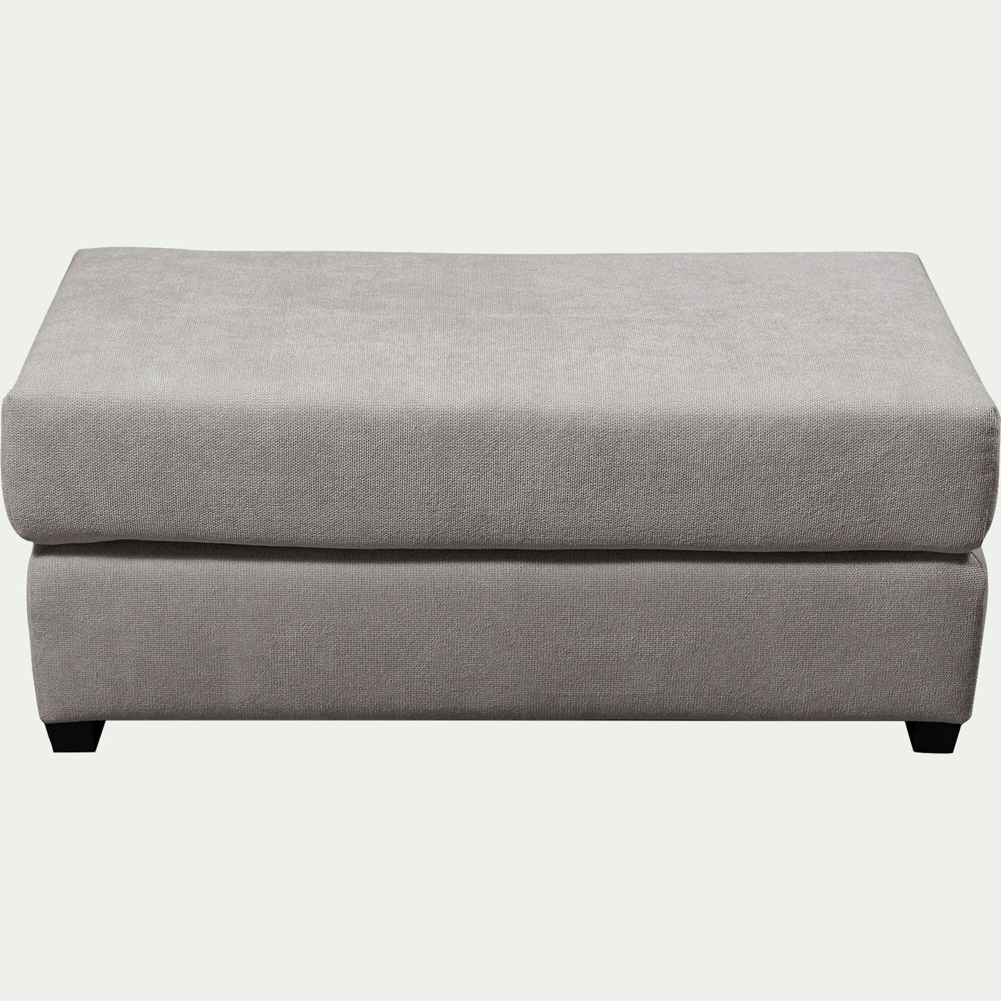 BATIS - Pouf rectangulaire en tissu Bloq - gris