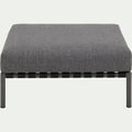 ALEX - Pouf de jardin en aluminium - gris anthracite