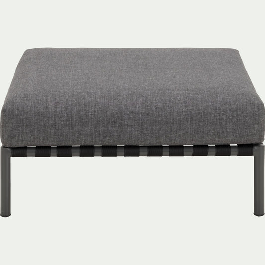 ALEX - Pouf de jardin en aluminium - gris anthracite