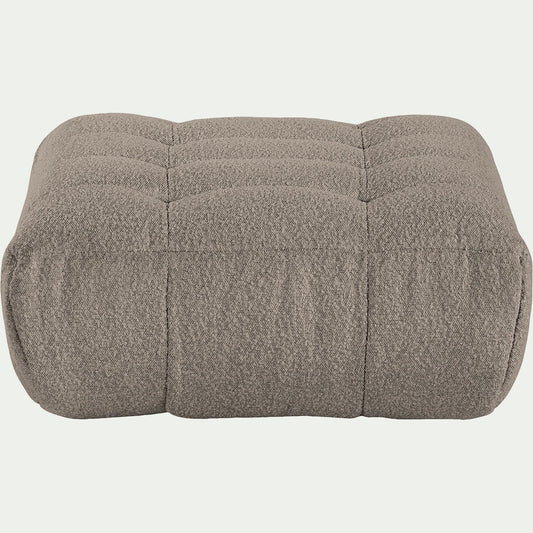 SCALO - Pouf en tissu bouclette - gris clair