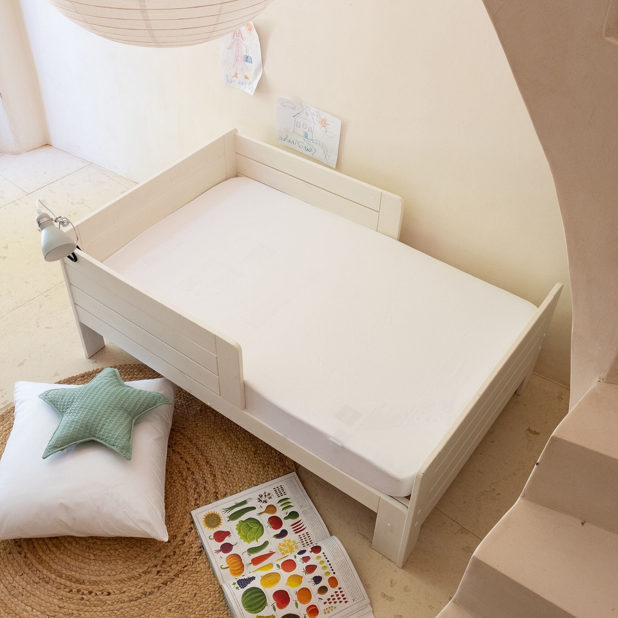 BASILE - Protège-matelas imperméable en coton recyclé 90x140cm bonnet 19cm