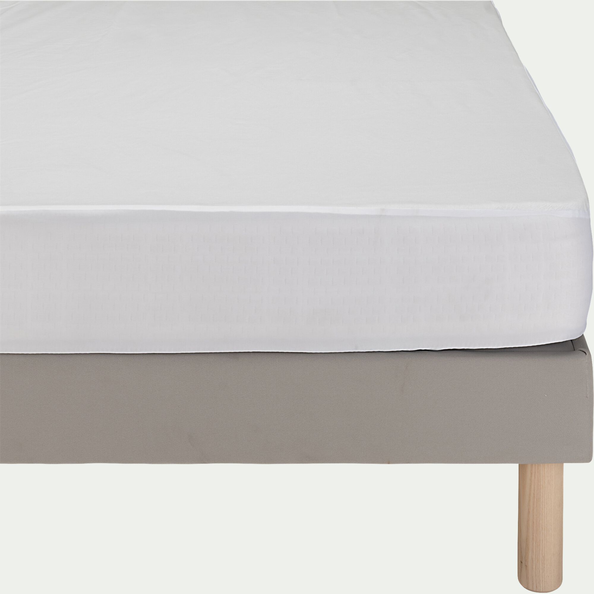 BASILE - Protège-matelas imperméable en coton recyclé 160x200cm bonnet 25cm