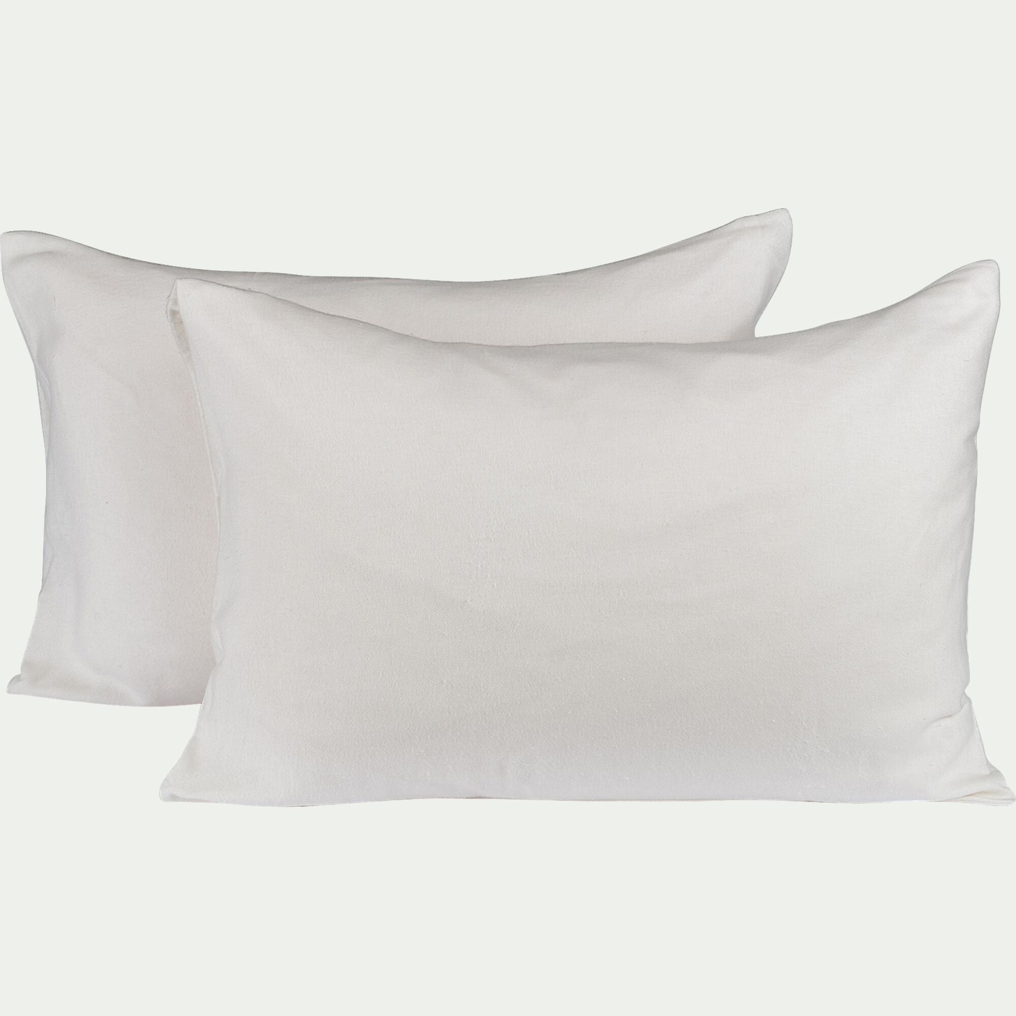 BORIE - Lot de 2 protège-oreillers 100% coton bio - 50x70cm