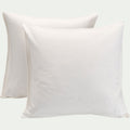 BORIE - Lot de 2 protège-oreillers 100% coton bio - 65x65cm