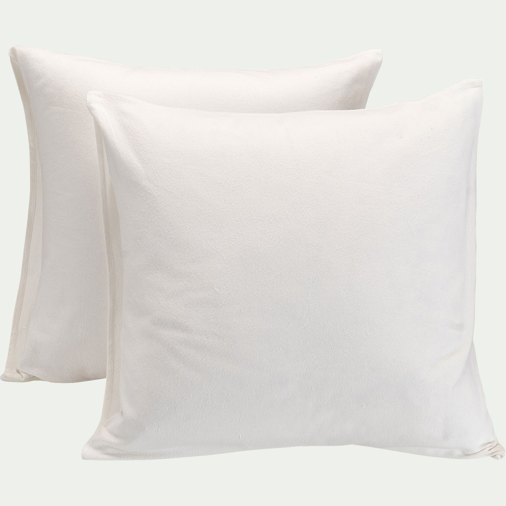 BORIE - Lot de 2 protège-oreillers 100% coton bio - 65x65cm