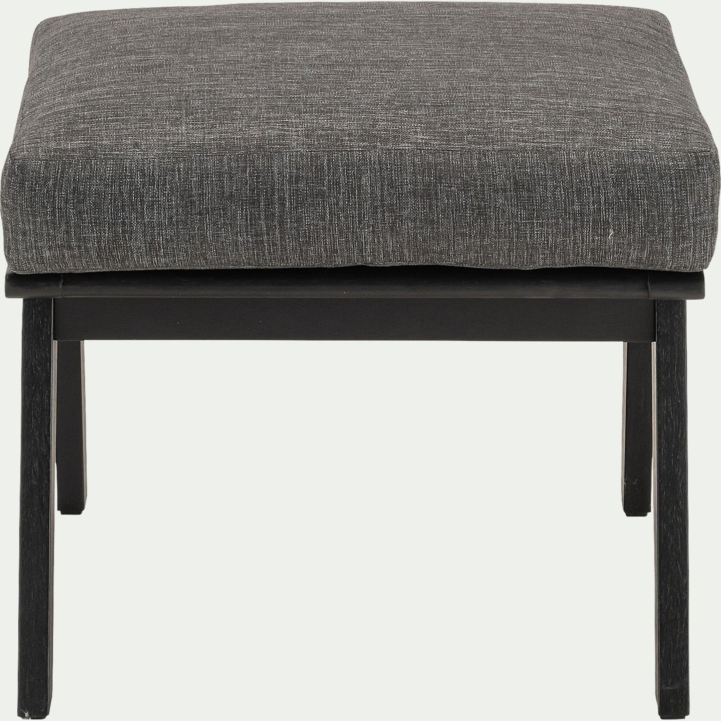 ZEQI - Repose-pieds pour fauteuil en bois d'eucalyptus - noir