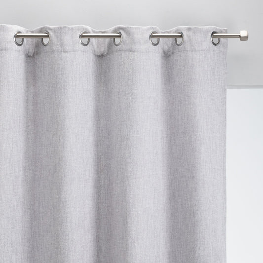 CADOLIVE - Rideau à œillets en polyester 140x250cm - gris clair