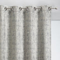 CHI - Rideau à œillets en velours de polyester dévoré 135x250cm - gris