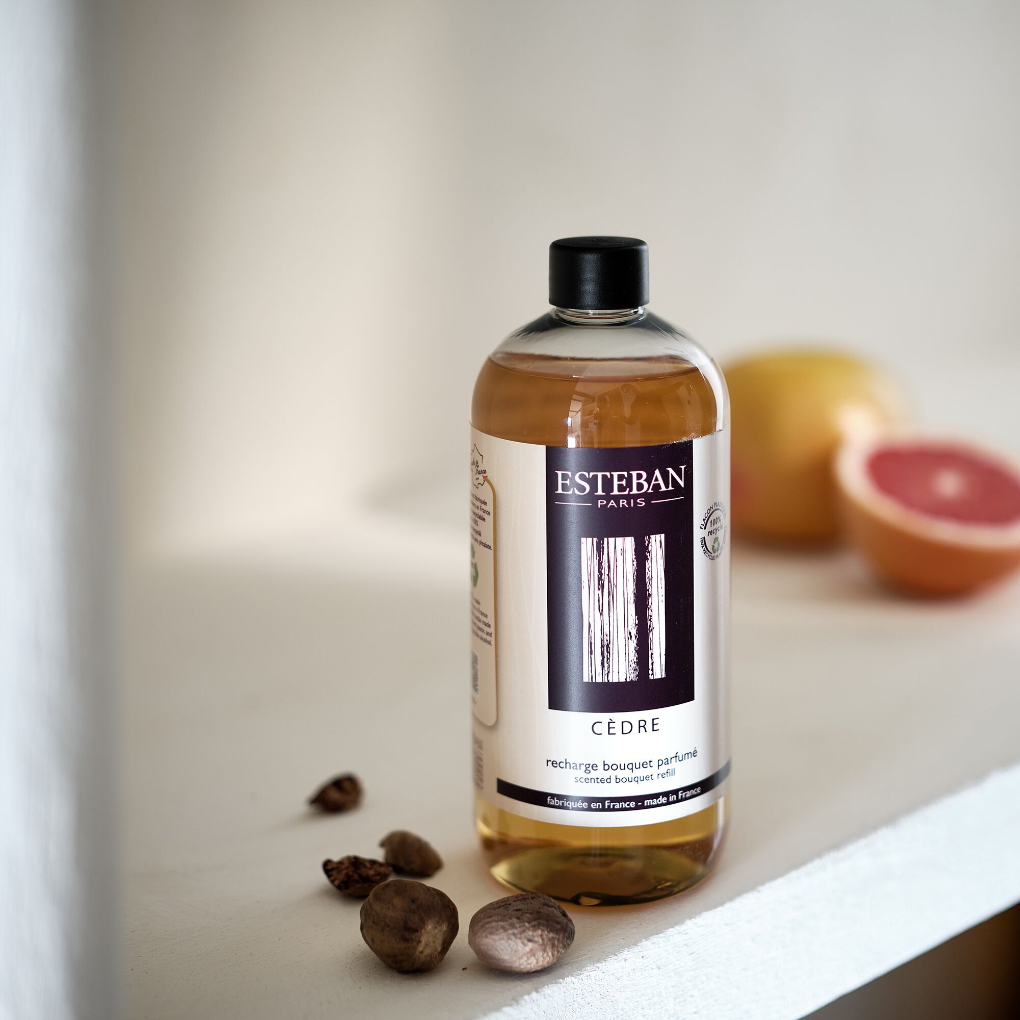 ESTEBAN - Recharge pour bouquet parfumé Cèdre 500ml