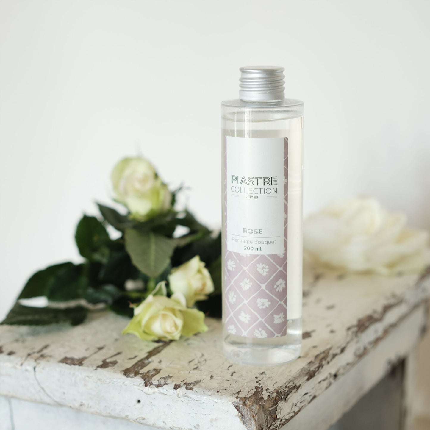 PIASTRE - Recharge bouquet parfumé senteur rose 200ml