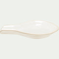 LYSA - Repose-cuillère en grès L16cm - blanc