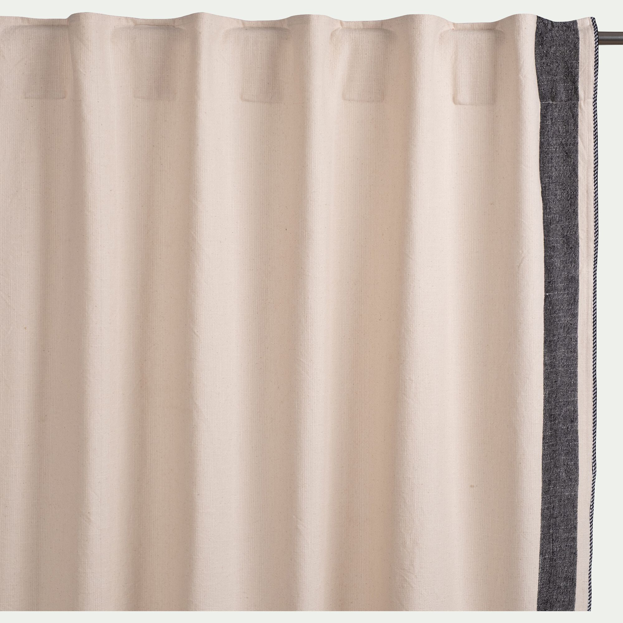 LILANE - Rideau à pattes cachées en coton 140x250cm - beige
