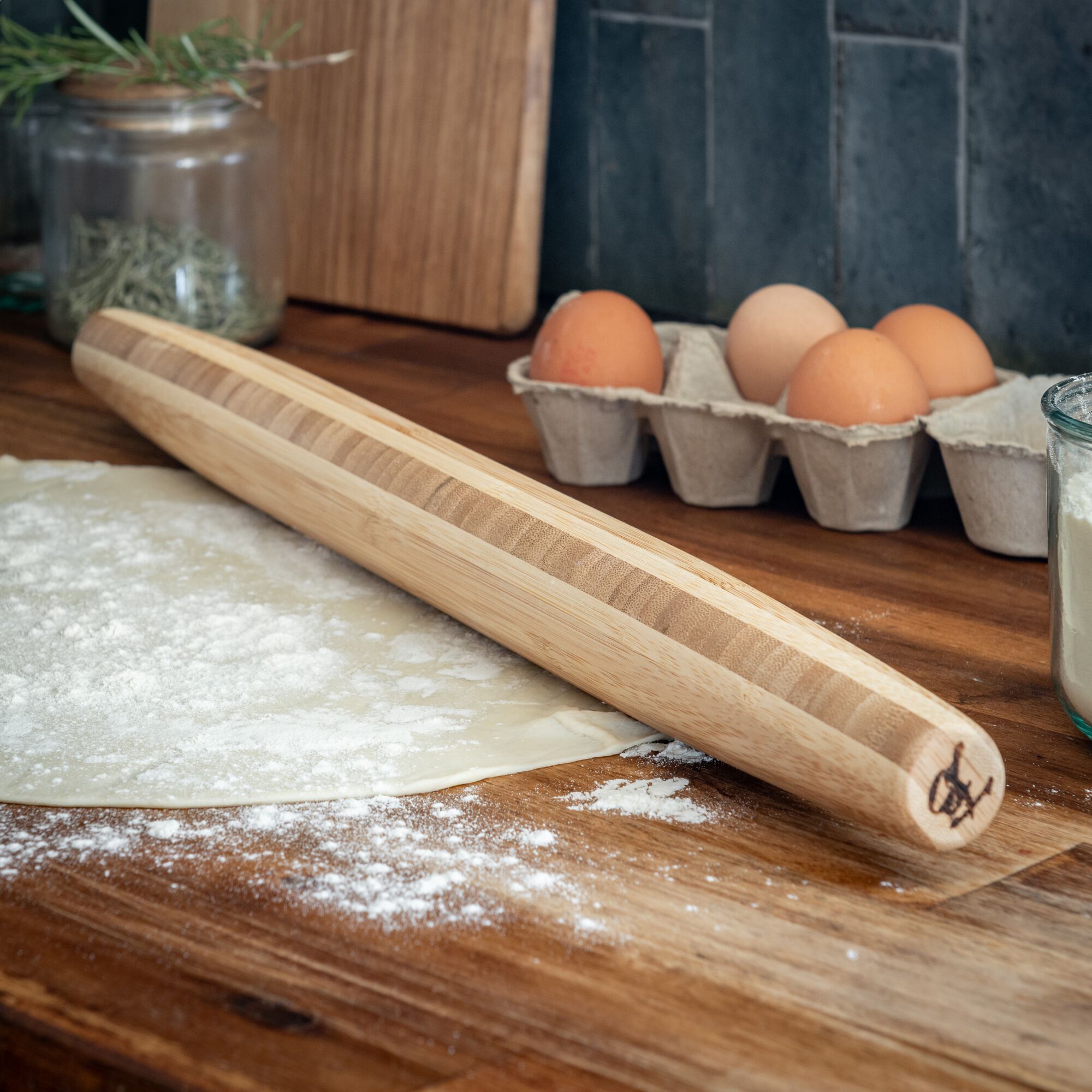 BAMBOU - Rouleau à pâtisserie en bambou - naturel