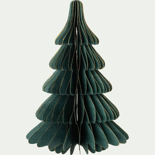 ALPILLES - Sapin décoratif à poser en papier H25cm - vert